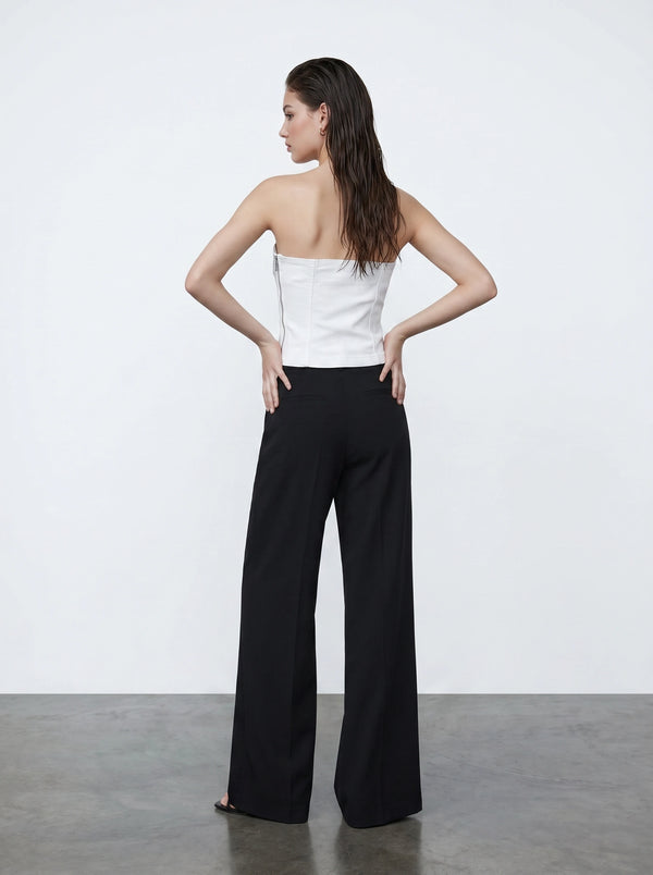 MNG White Strapless Top | Montivo Pakistan