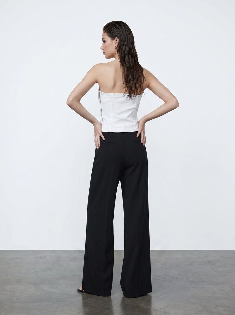MNG White Strapless Top | Montivo Pakistan