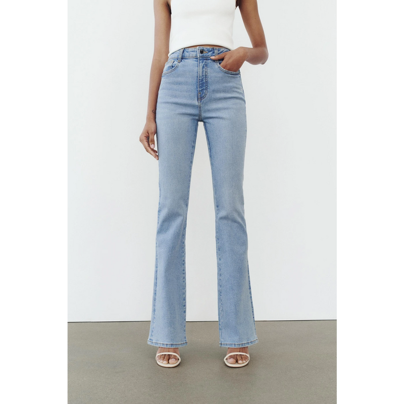 Light Blue Flare Jeans | Montivo Pakistan
