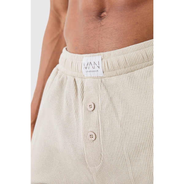 Sand Waffle Loungerwear Shorts | Montivo Pakistan