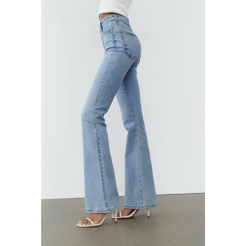 Light Blue Flare Jeans | Montivo Pakistan