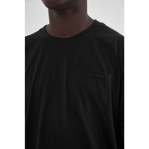 Black Pocket Detail Slim Fit Tshirt | Montivo Pakistan