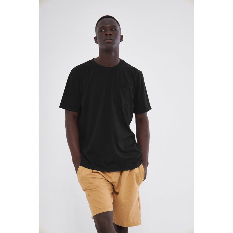 Black Pocket Detail Slim Fit Tshirt | Montivo Pakistan