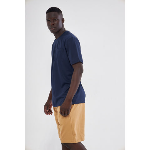 Blue Pocket Detail Slim Fit Tshirt | Montivo Pakistan