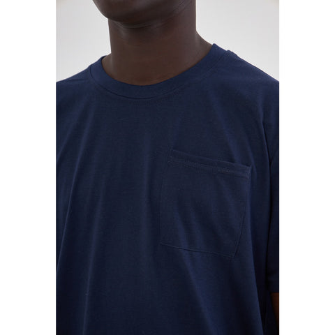 Blue Pocket Detail Slim Fit Tshirt | Montivo Pakistan