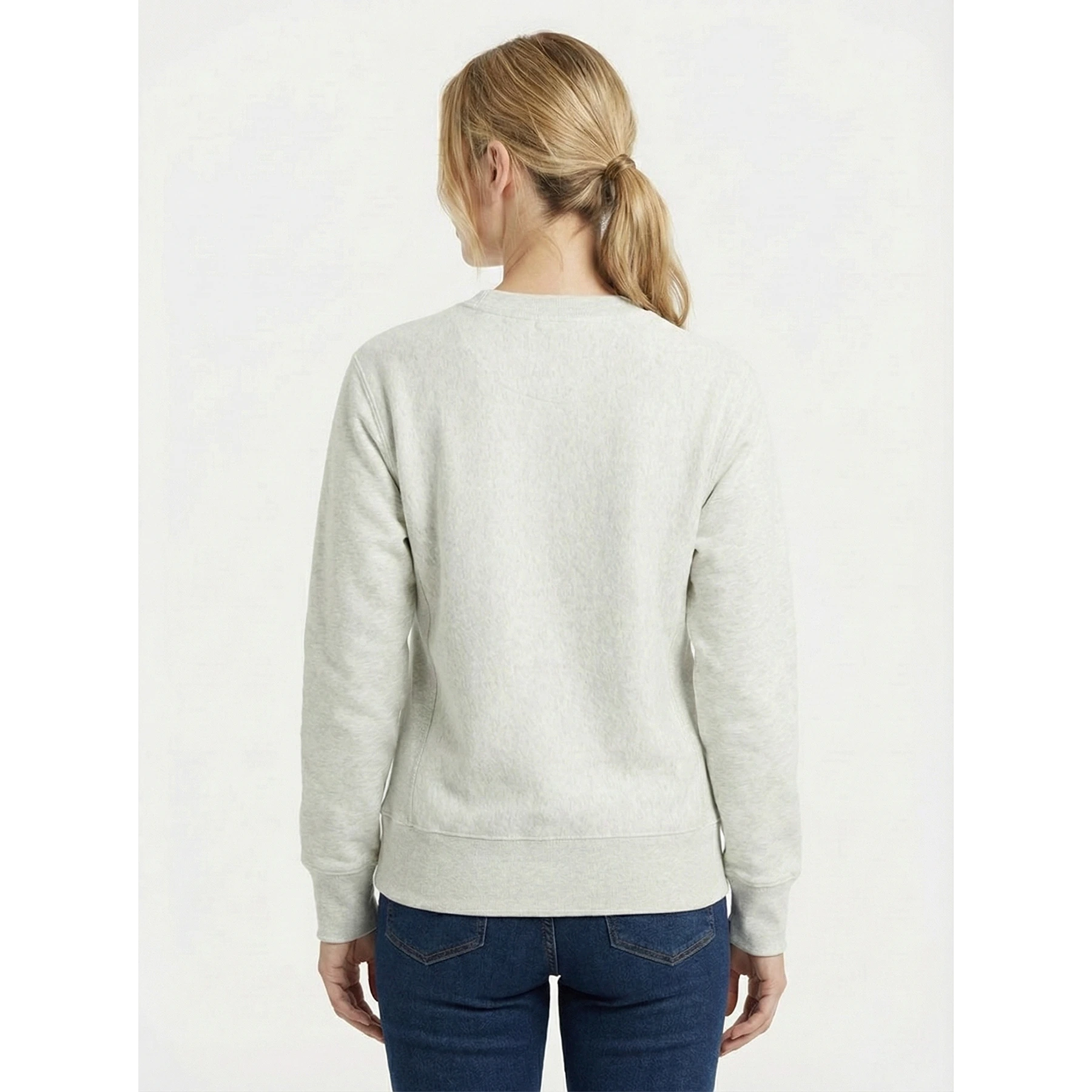 Light Grey Reverse Weave Sweatshirt | Montivo Pakistan