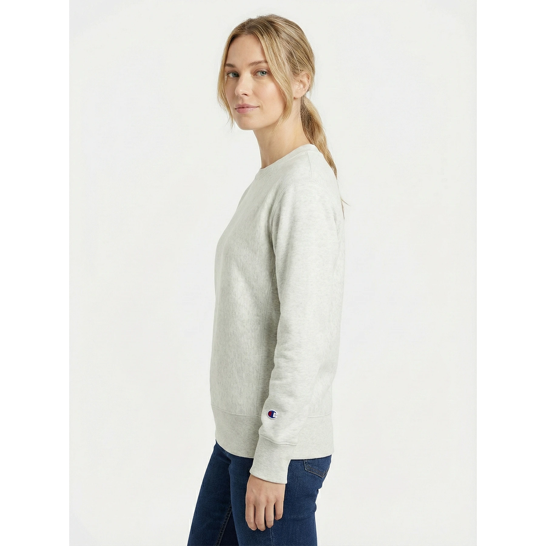 Light Grey Reverse Weave Sweatshirt | Montivo Pakistan