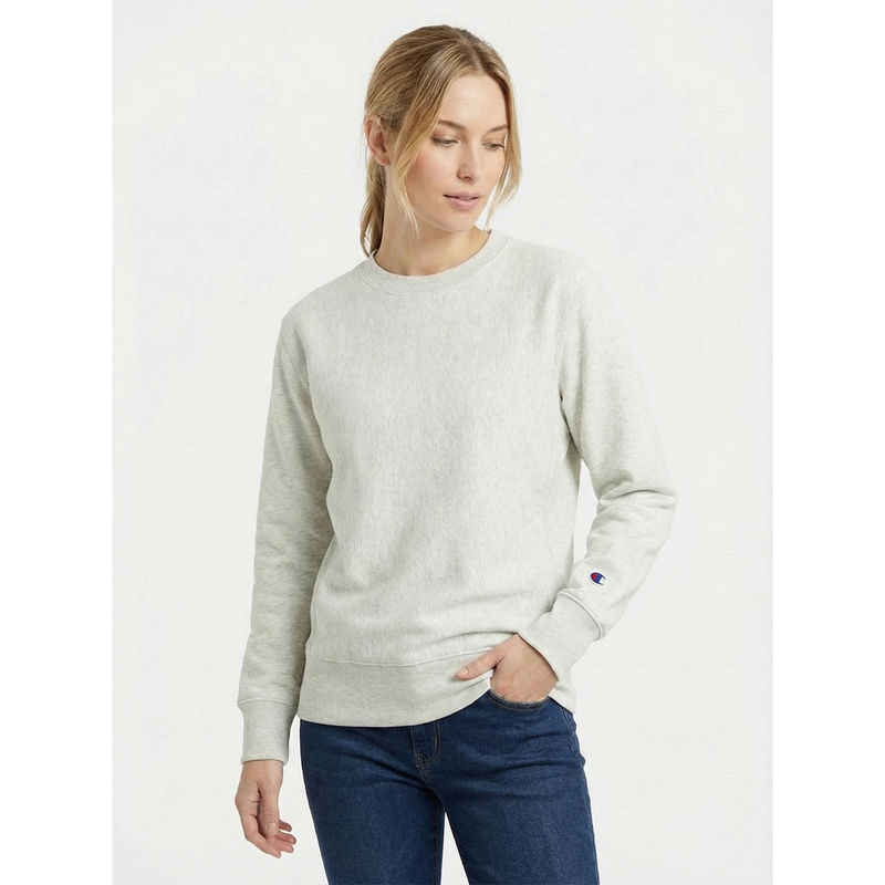 Light Grey Reverse Weave Sweatshirt | Montivo Pakistan