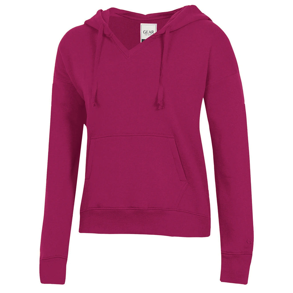 Dark Fuscia Hooded Sweatshirt | Montivo Pakistan