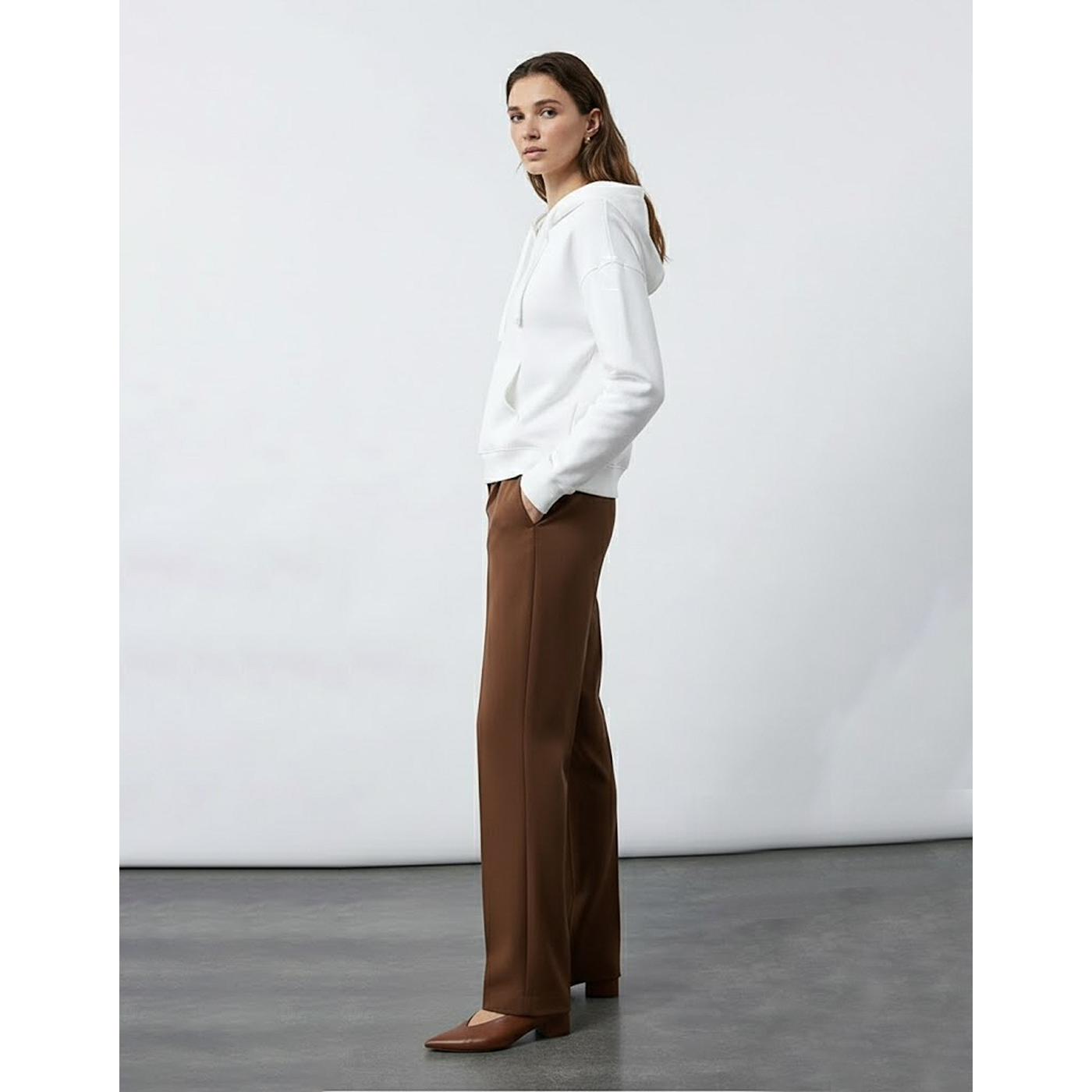 White Hooded Sweatshirt | Montivo Pakistan