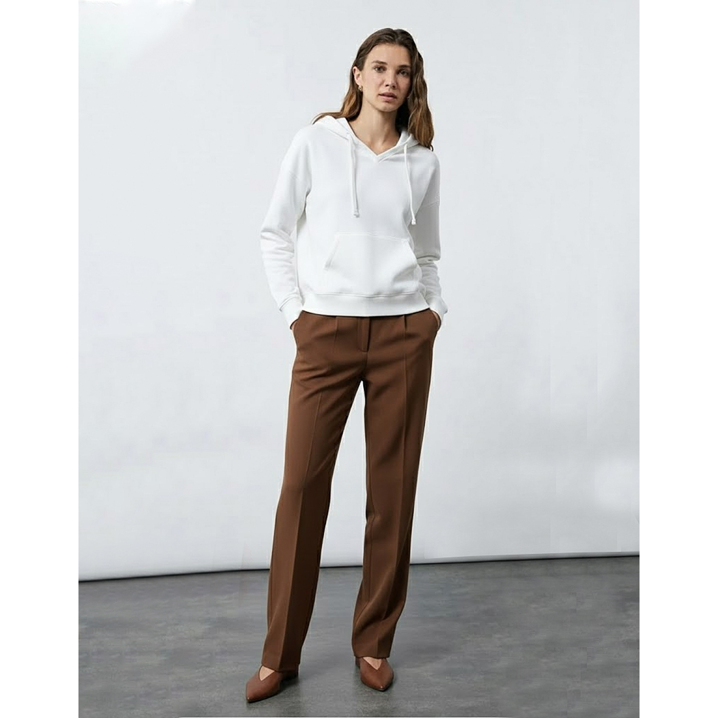 White Hooded Sweatshirt | Montivo Pakistan