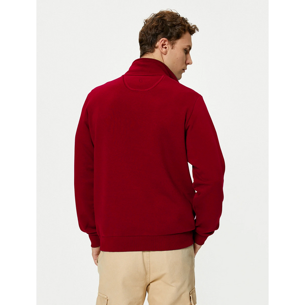 Red Half Zip Sweatshirt | Montivo Pakistan