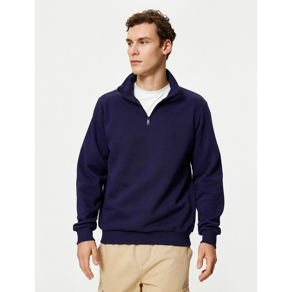 Violet Half Zip Sweatshirt | Montivo Pakistan