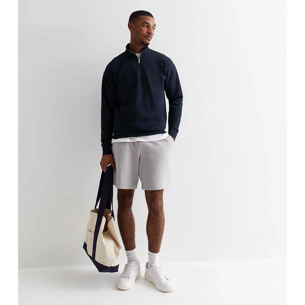 Navy Half Zip Sweatshirt | Montivo Pakistan