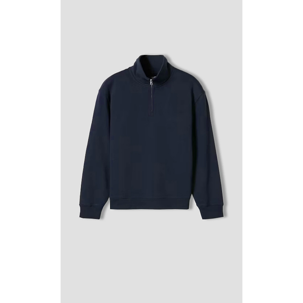 Navy Blue Half Zip Sweatshirt | Montivo Pakistan