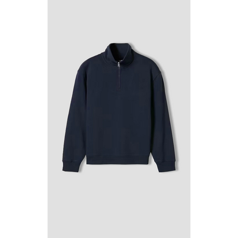 Navy Half Zip Sweatshirt | Montivo Pakistan