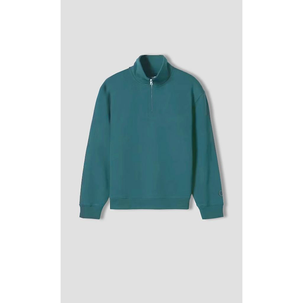 Sea Green Half Zip Sweatshirt | Montivo Pakistan