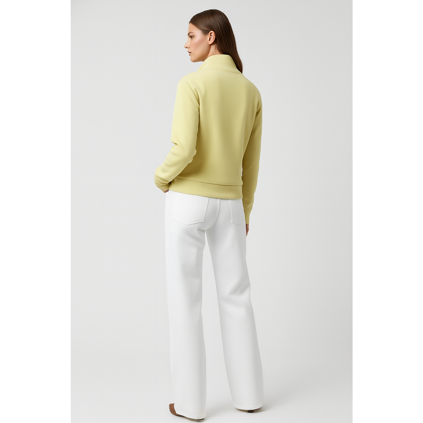 Lemon Half Zip Sweatshirt | Montivo Pakistan