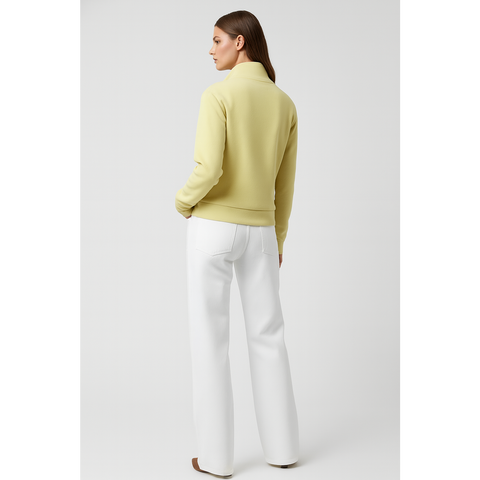 Lemon Half Zip Sweatshirt | Montivo Pakistan