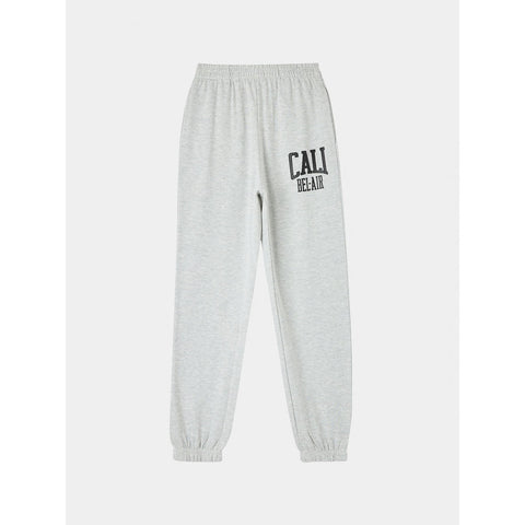 Grey Sports Print Joggers | Montivo Pakistan