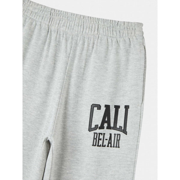 Grey Sports Print Joggers | Montivo Pakistan
