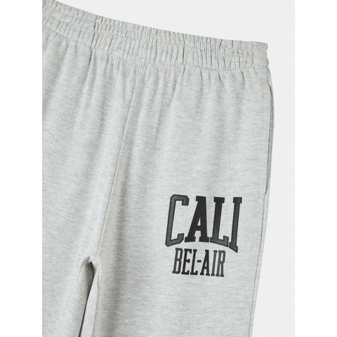 Grey Sports Print Joggers | Montivo Pakistan