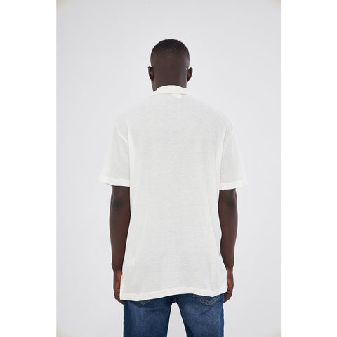 White Button Down Waffle Shirt | Montivo Pakistan