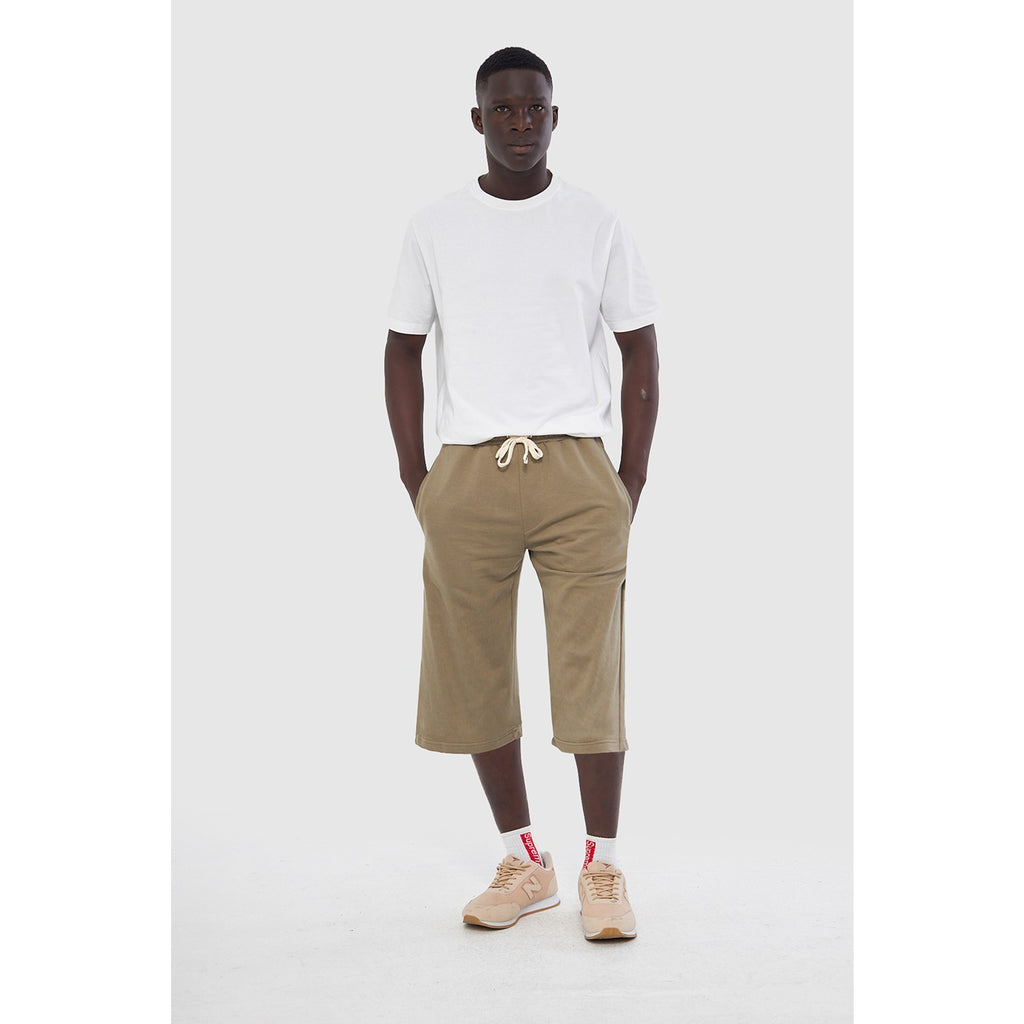 Olive 3/4 Relaxed Fit Shorts | Montivo Pakistan