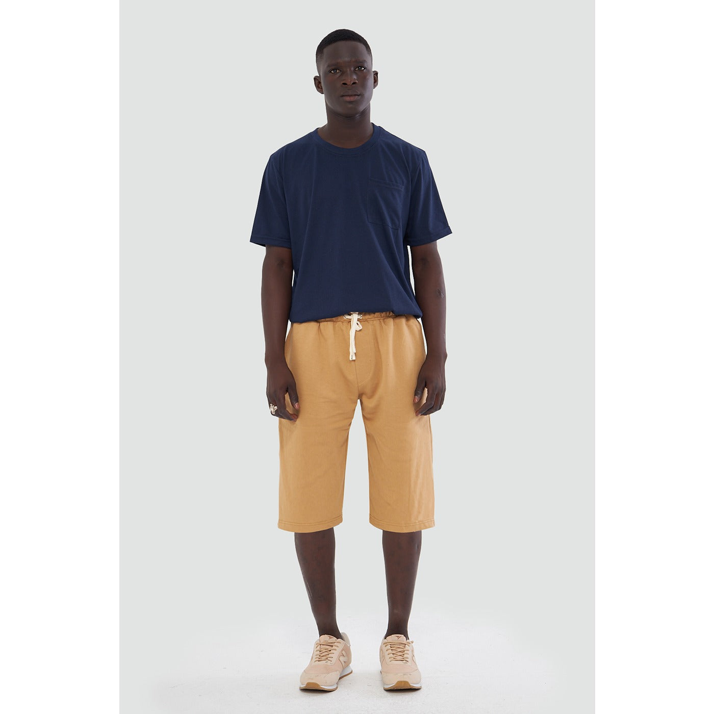 Camel 3/4 Relaxed Fit Shorts | Montivo Pakistan