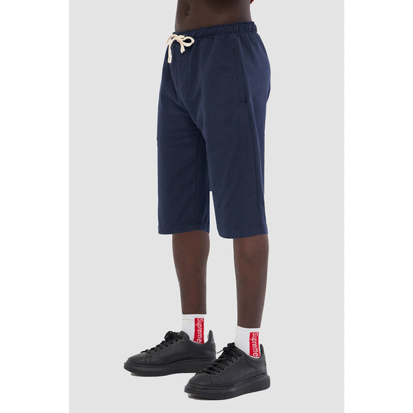 Navy 3/4 Relaxed Fit Shorts | Montivo Pakistan