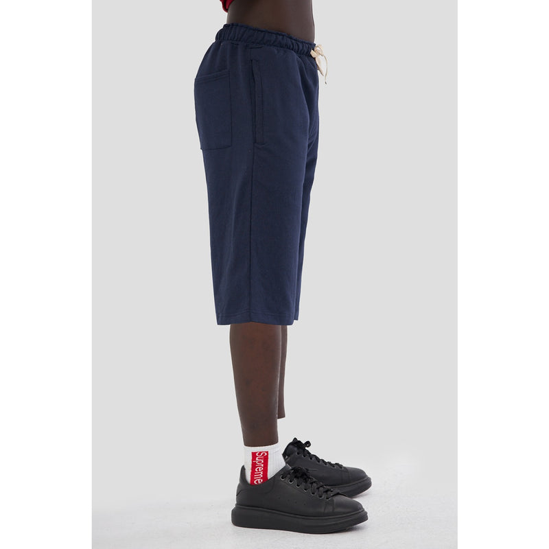 Navy 3/4 Relaxed Fit Shorts | Montivo Pakistan