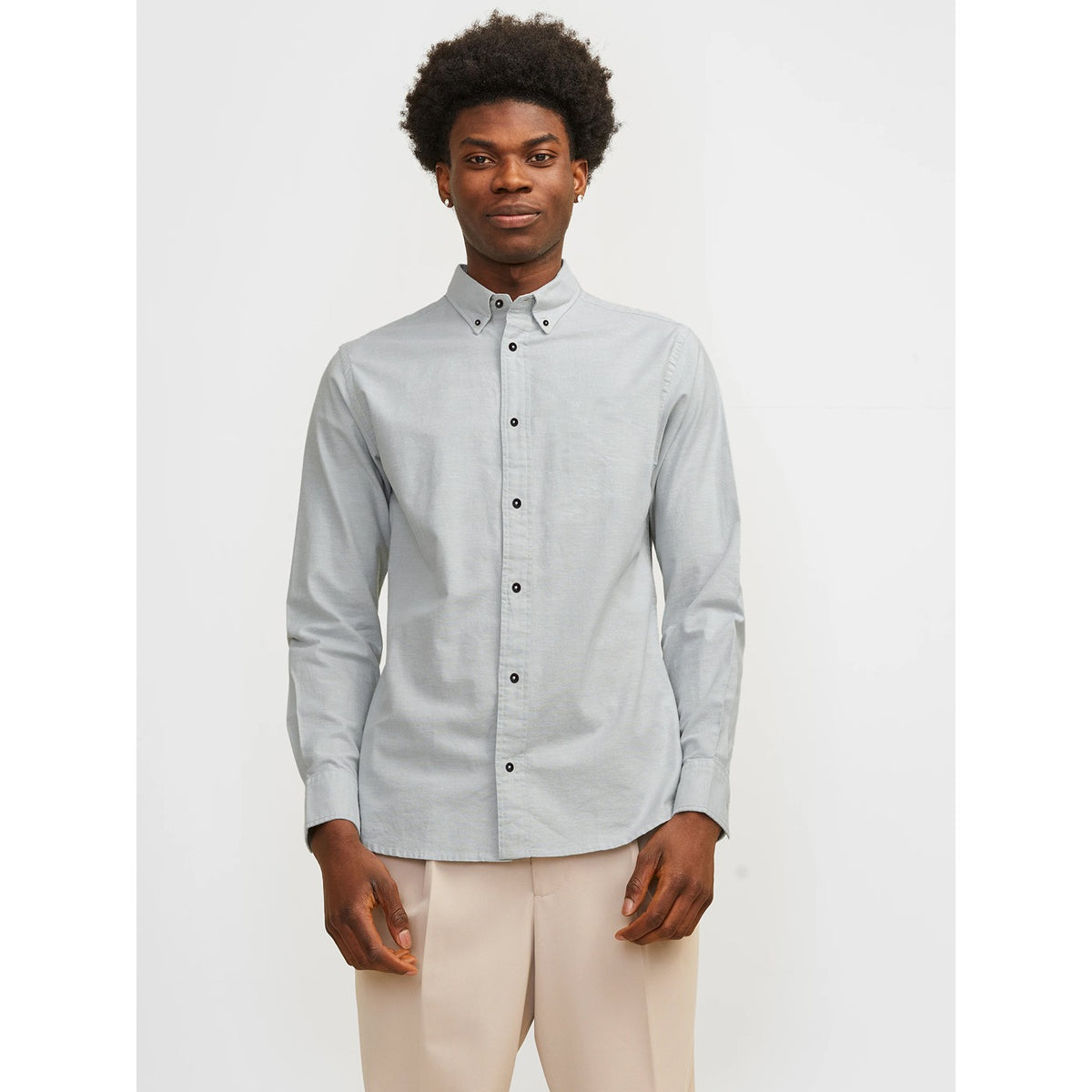 Light Grey Button Down Shirt | Montivo Pakistan