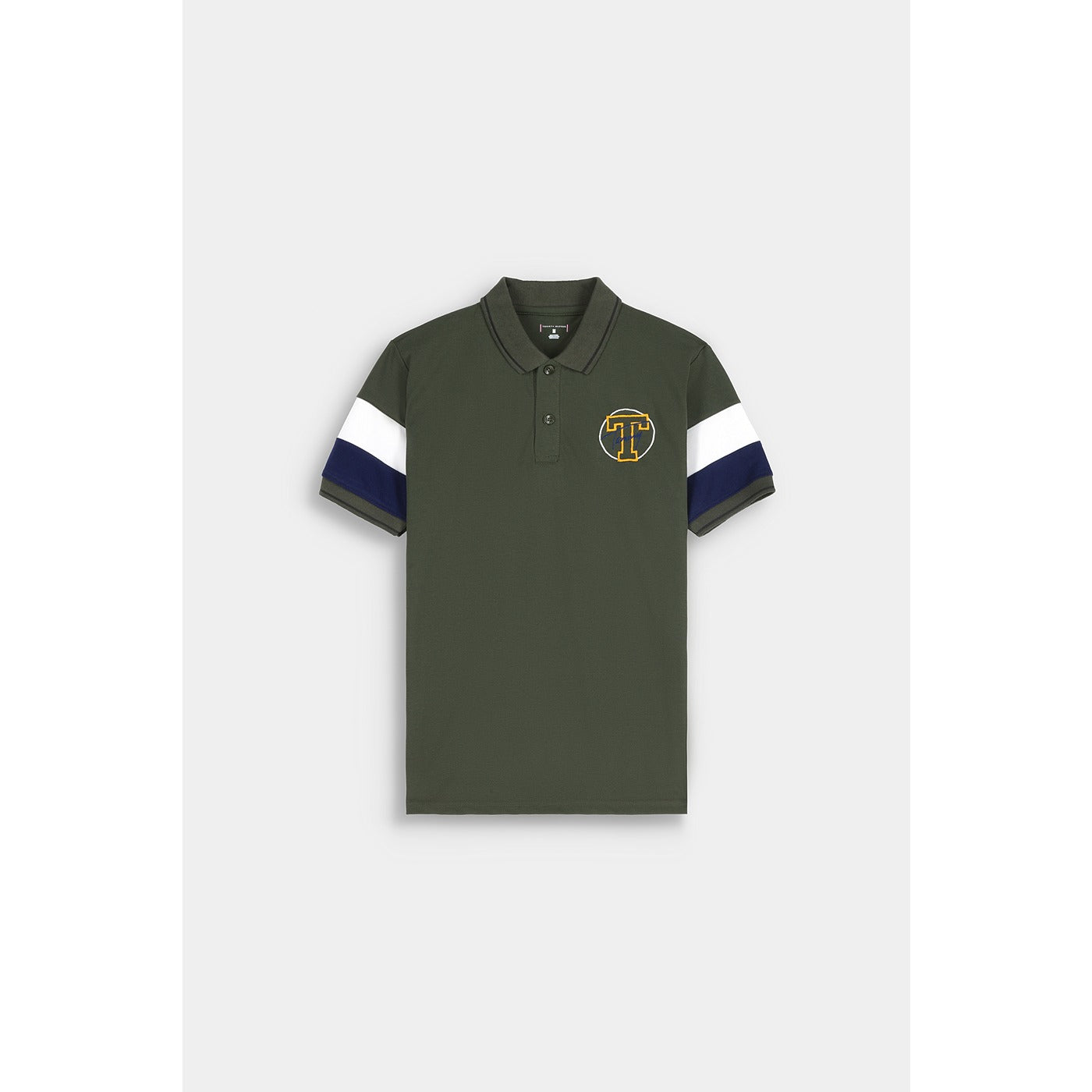 Green Contrast Sleeves Polo | Montivo Pakistan