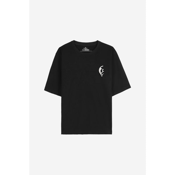 Space Roaming Black Oversized Tshirt | Montivo Pakistan