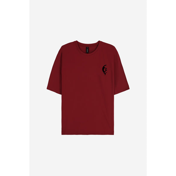 Space Roaming Red Oversized Tshirt | Montivo Pakistan