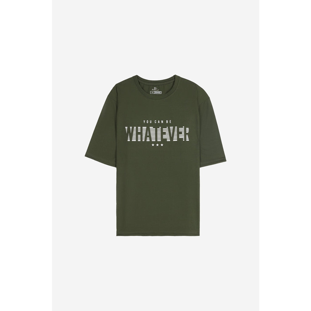 Whatever Graphic Green Oversized Tshirt | Montivo Pakistan