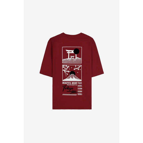 Tokyo Red Oversized Tshirt | Montivo Pakistan