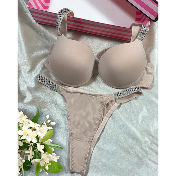VS Rose Peach Lingerie Set | Montivo Pakistan