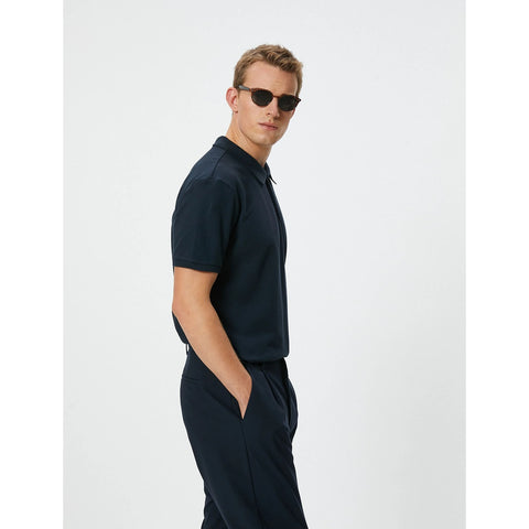 ZR Navy Slim Fit Polo | Montivo Pakistan