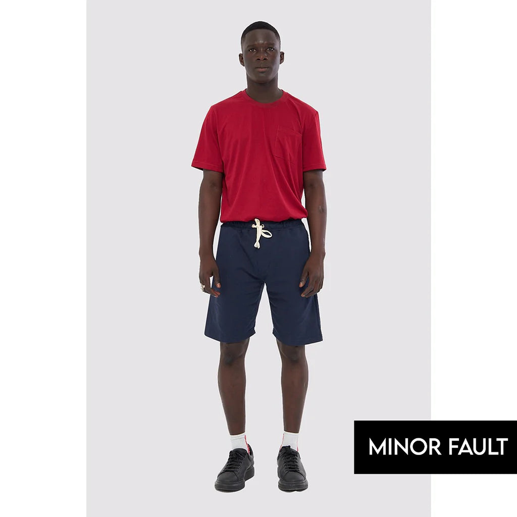 (Minor Fault) Navy Relaxed Fit Shorts | Montivo Pakistan