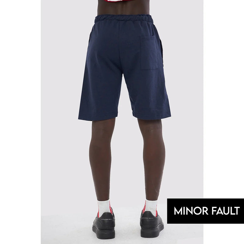 (Minor Fault) Navy Relaxed Fit Shorts | Montivo Pakistan