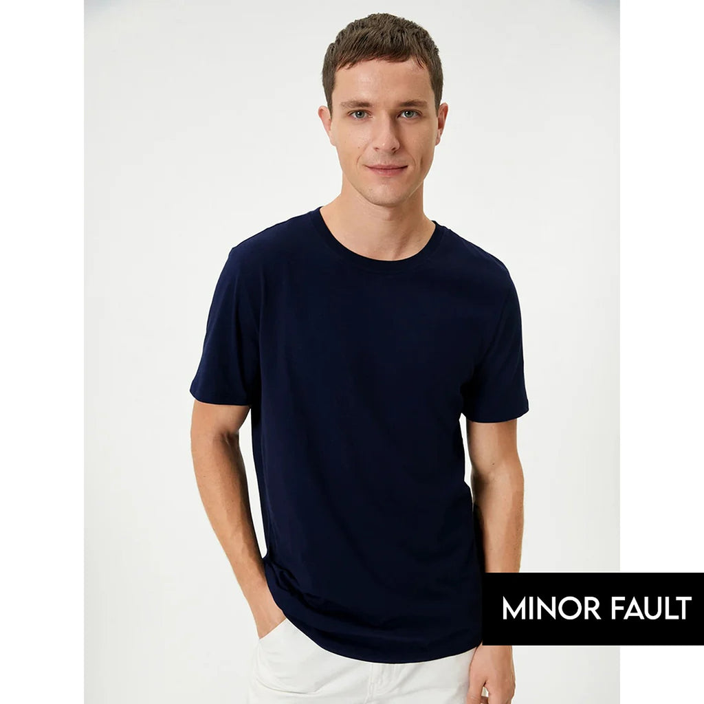 (Minor Fault) Blue Slim Fit Tshirt | Montivo Pakistan