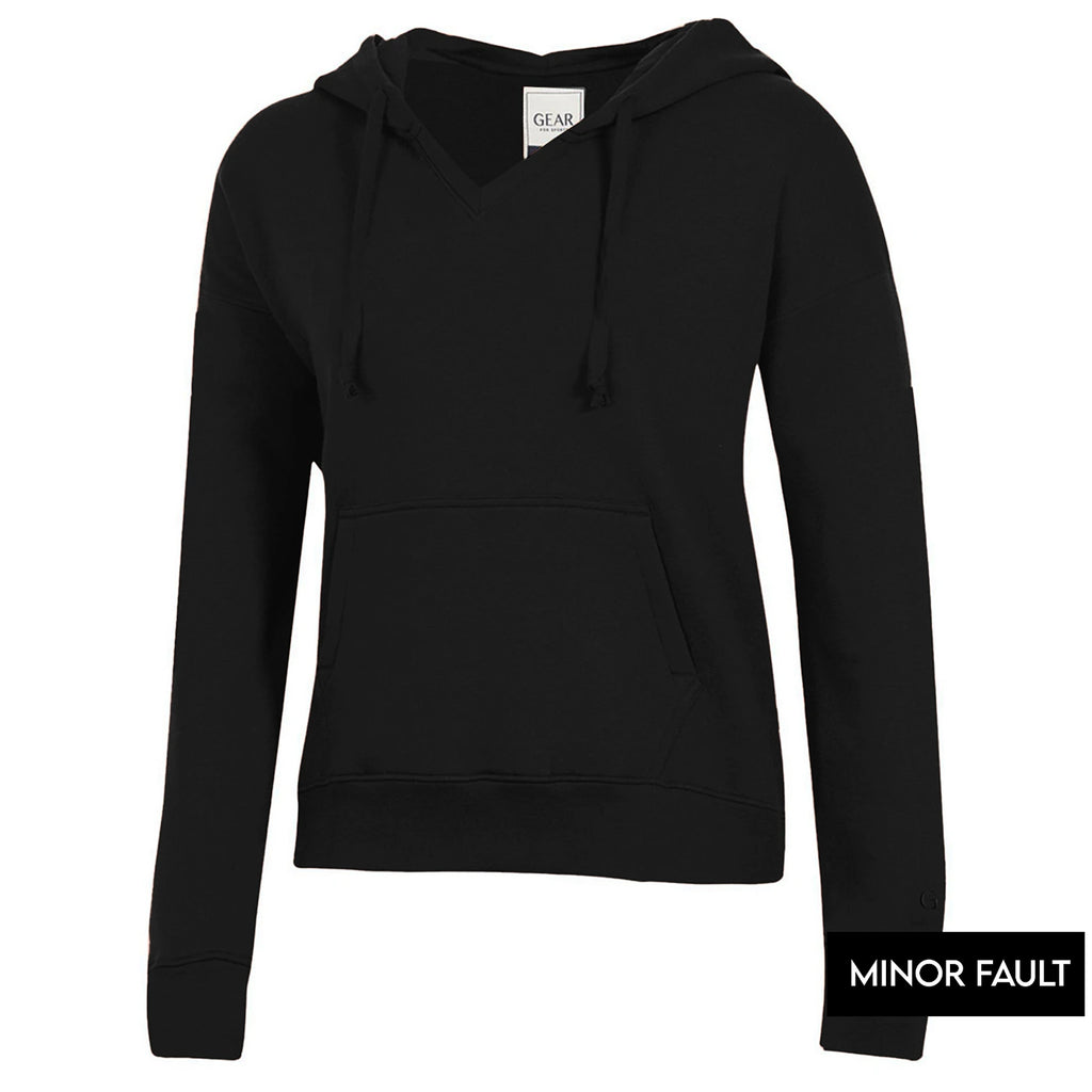 (Minor Fault) Black Hooded Sweatshirt | Montivo Pakistan