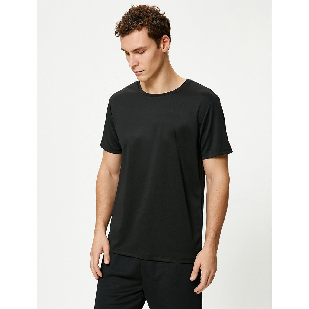 Sports Dri-Fit Black Plain Tshirt | Montivo Pakistan