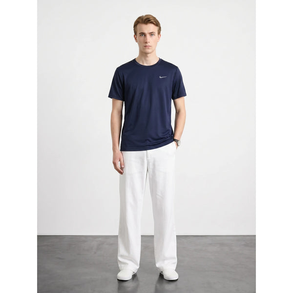 NKE Sports Navy Dri-Fit Logo Tshirt | Montivo Pakistan