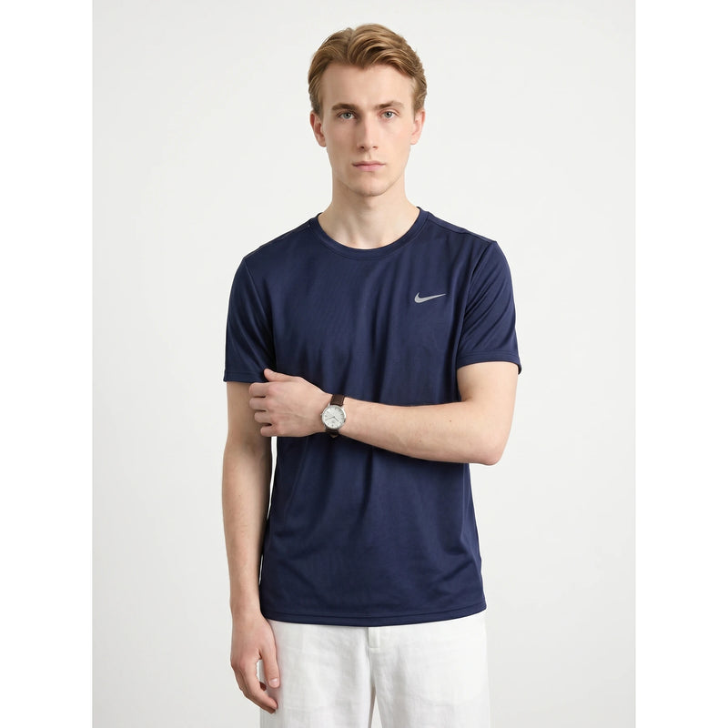 NKE Sports Navy Dri-Fit Logo Tshirt | Montivo Pakistan