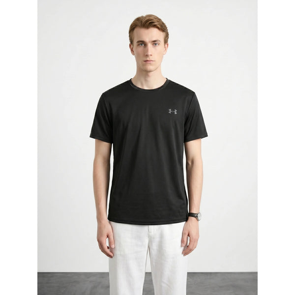 UA Sports Black Dri-Fit Logo Tshirt | Montivo Pakistan