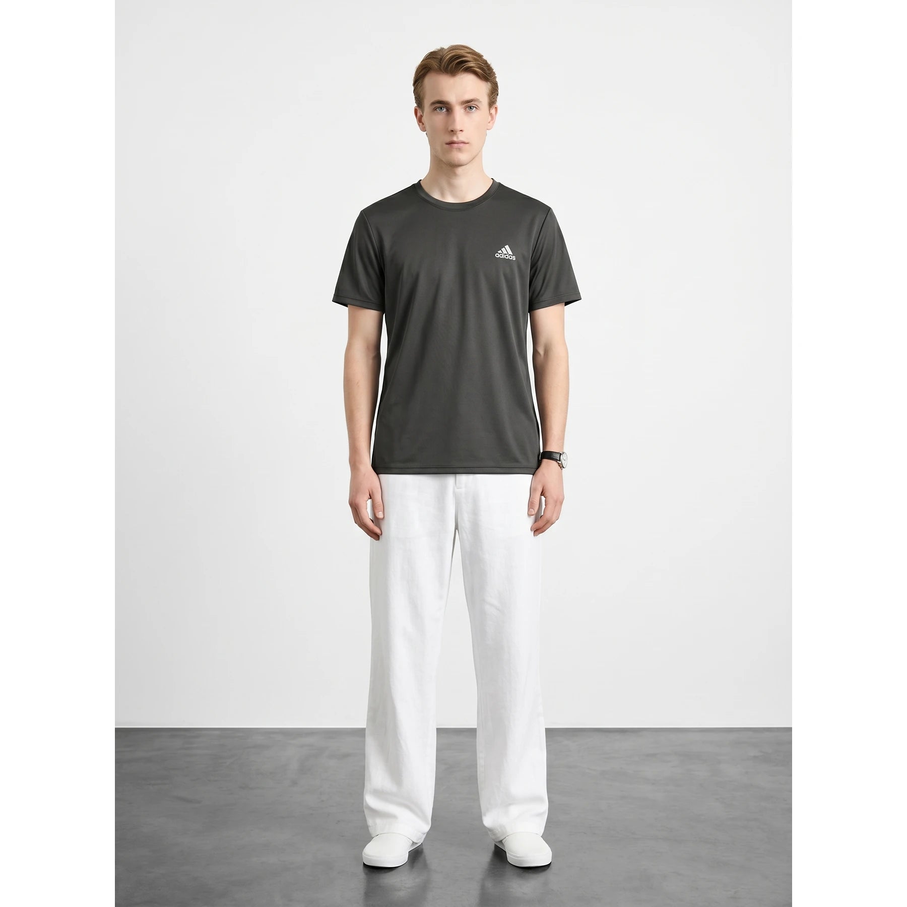 ADS Sports Grey Dri-Fit Logo Tshirt | Montivo Pakistan