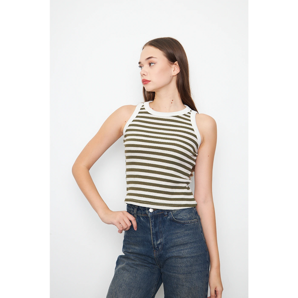 Yarn Dyed Stripes Tank Top | Montivo Pakistan
