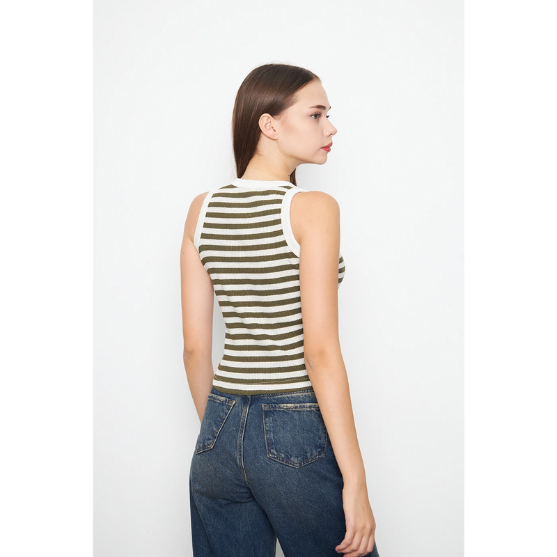 Yarn Dyed Stripes Tank Top | Montivo Pakistan